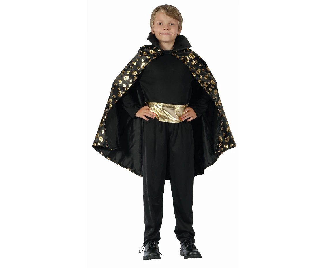 Role play-set for child Gold Vampire (cape, belt), size 120/130 cm